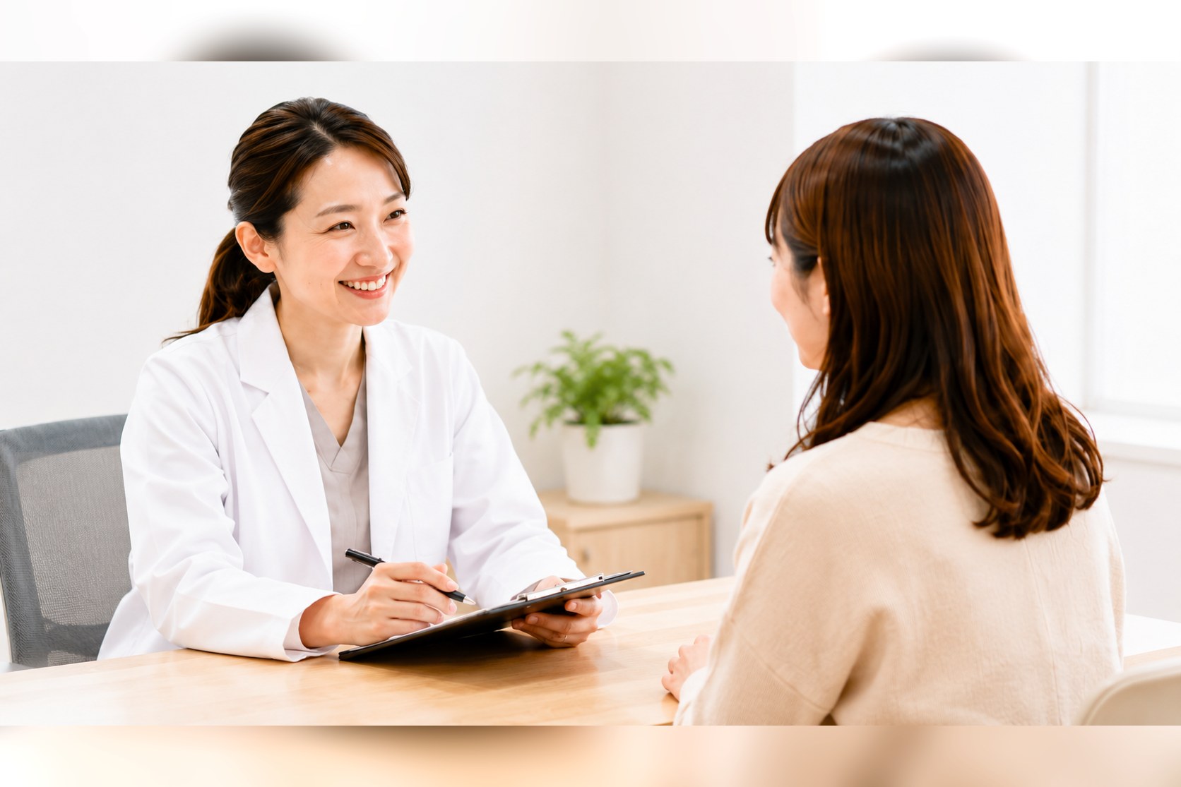 医師による診察の様子
